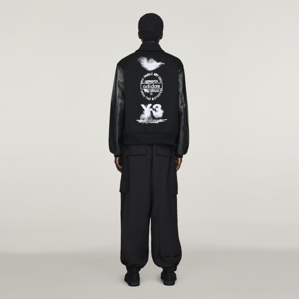 adidas Y-3 Letterman Jacket - Black | Free Shipping with