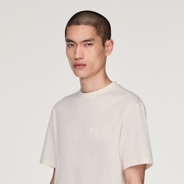 adidas Y-3 REGULAR SHORT SLEEVE TEE - White | Free Shipping with