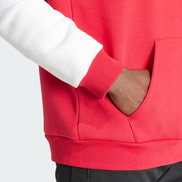 Mens adidas red cheap hoodie