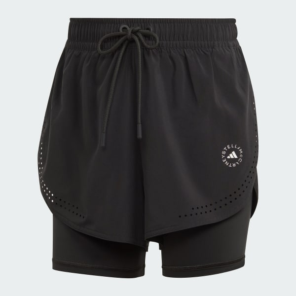 adidas by Stella McCartney TruePurpose 2-in-1 Training Shorts - Black ...