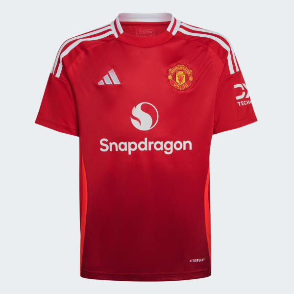 Red Manchester United 24/25 Home Jersey Kids