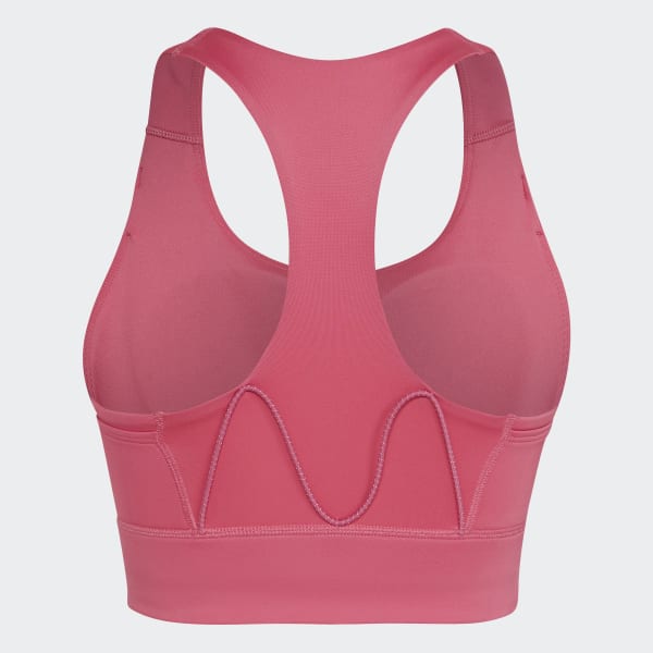 Rosa Top Deportivo de Running con Bolsillos Soporte Medio