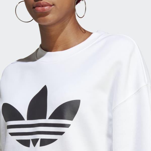 Adidas originals colour online smash crew sweatshirt whit