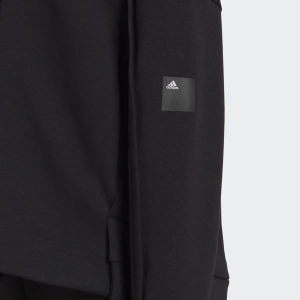 Siyah Mission Victory Loose Fit Full-Zip Kapüşonlu Üst SD278