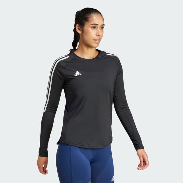 adidas HILO Long Sleeve Jersey - Black, Women's Volleyball