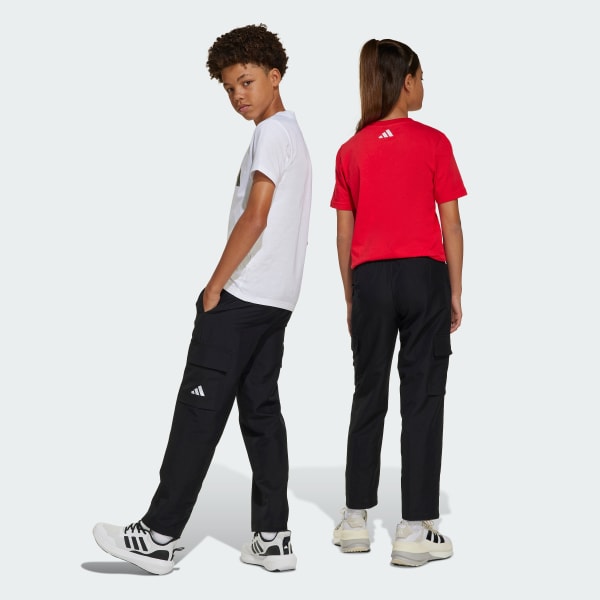 Black Essentials Climacool Cargo Pants Kids