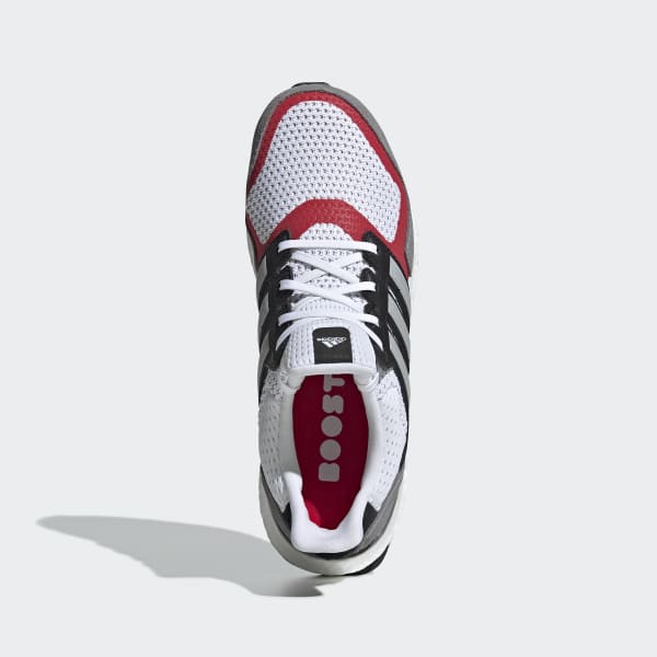 adidas ultra boost s&l white grey scarlet