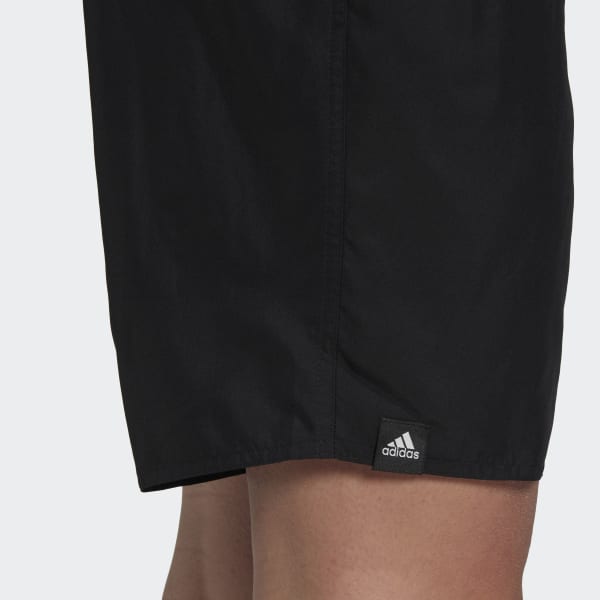Sort Classic Length 3-Stripes badebukser
