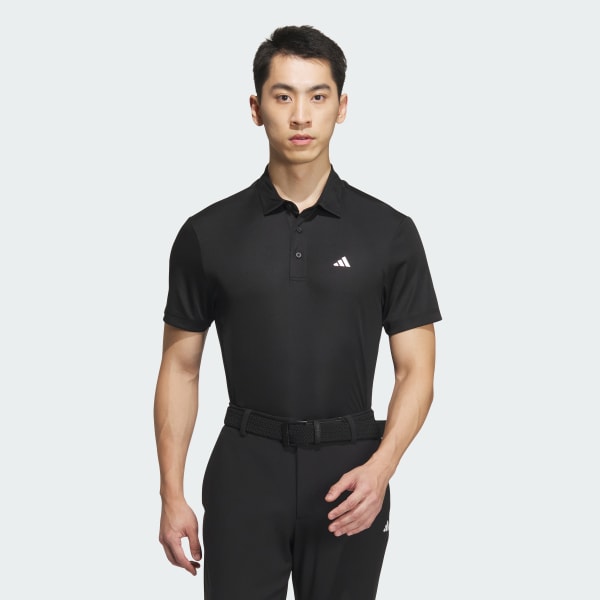 Adidas all black polo top