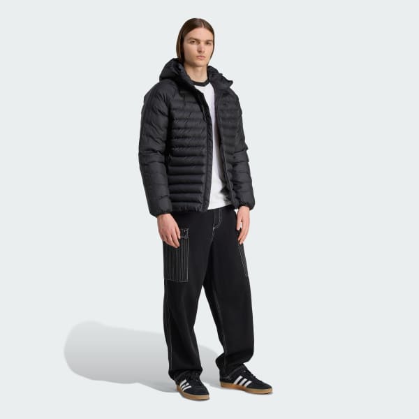 Μαύρο Synthetic Hooded Jacket