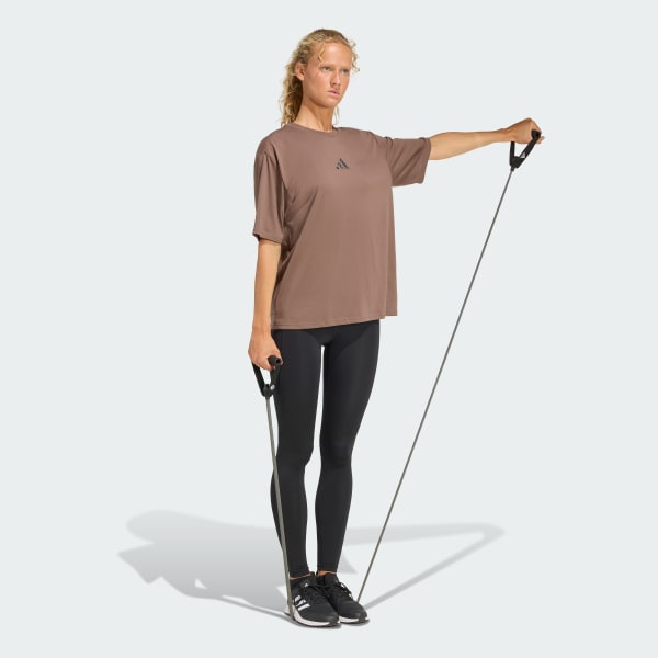 Kahverengi CLIMACOOL ANIMAL TRAINING GRAPHIC TİŞÖRT