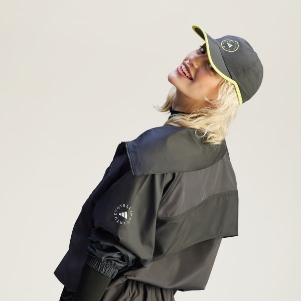 Abu-abu Topi Lari adidas by Stella McCartney