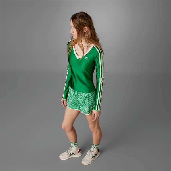 adidas Adicolor 70s Long - adidas | Tee Green UK sleeve V-neck