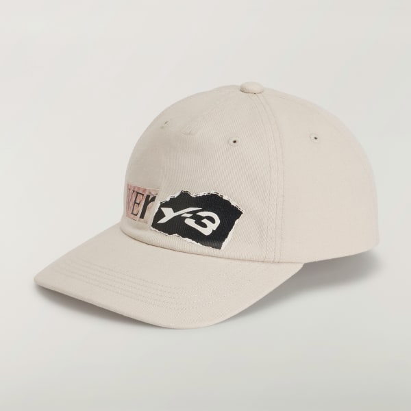 Bej Y-3 GRAPHIC DAD ŞAPKA