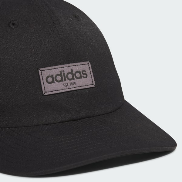 Black Court Relaxed Strapback Hat