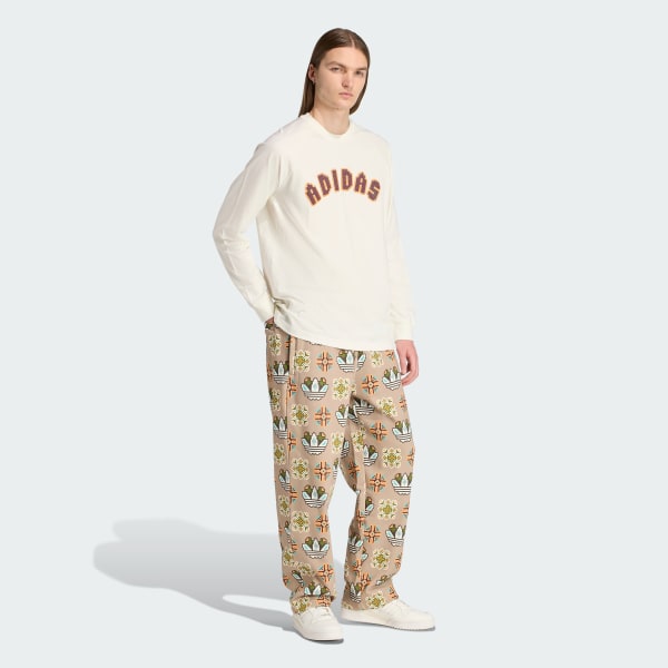 Tile Allover Print Loose Sweat Pants