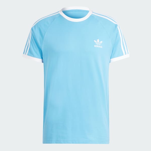 Blau Adicolor Classics 3-Streifen T-Shirt