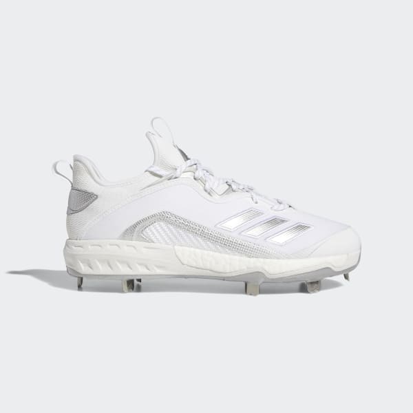 white adidas baseball cleats