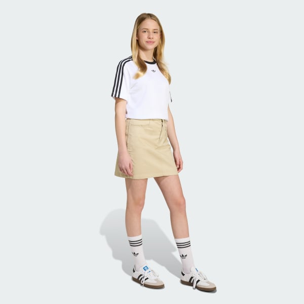 Beige Twill Skirt Kids