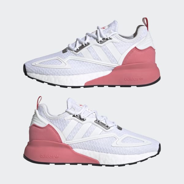 Adidas zx 2k boost best sale white pink