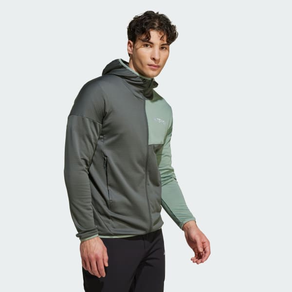 Gra Terrex Xperior CLIMAWARM Light Fleece Hooded Jakke