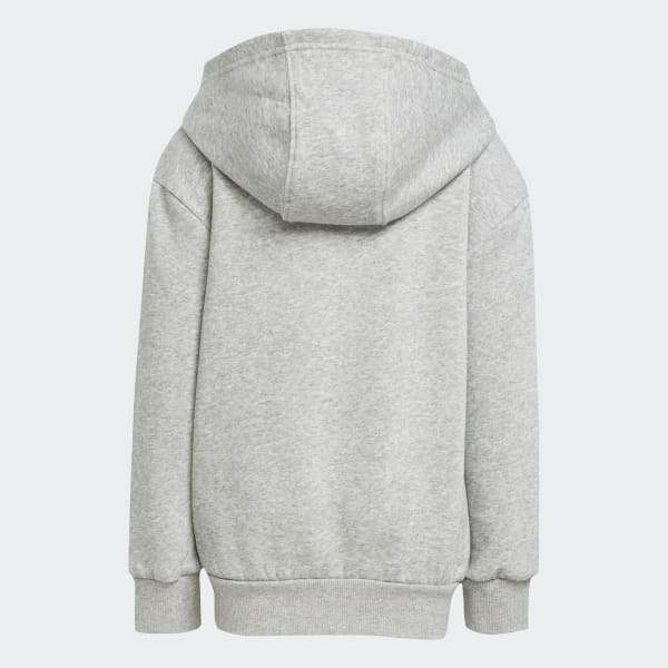 Grey 후드 플리스 트랙수트