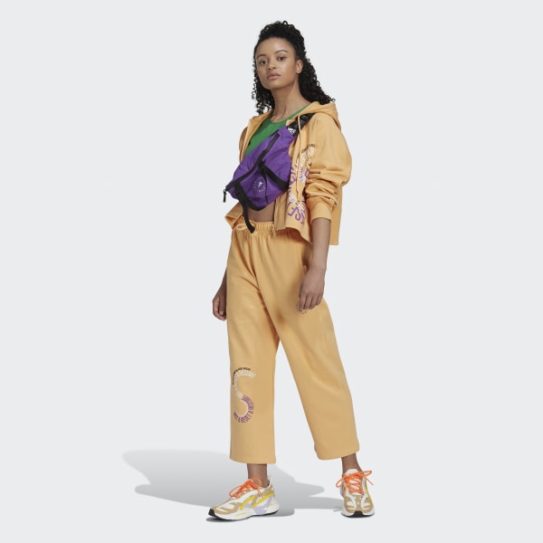 Żolty adidas by Stella McCartney Cropped Hoodie BWC66