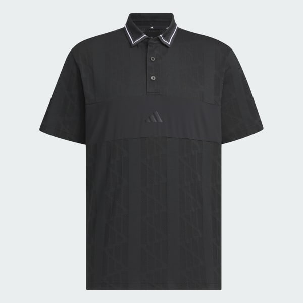 Black Badge of Sport Jacquard Logo Short Sleeve Polo Shirt