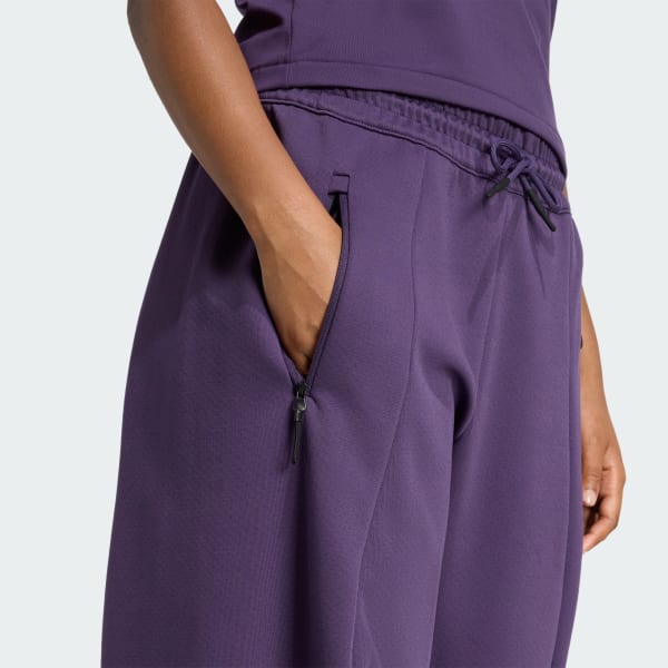 adidas Z.N.E. Open-Hem Pants - Purple | Free Shipping with adiClub