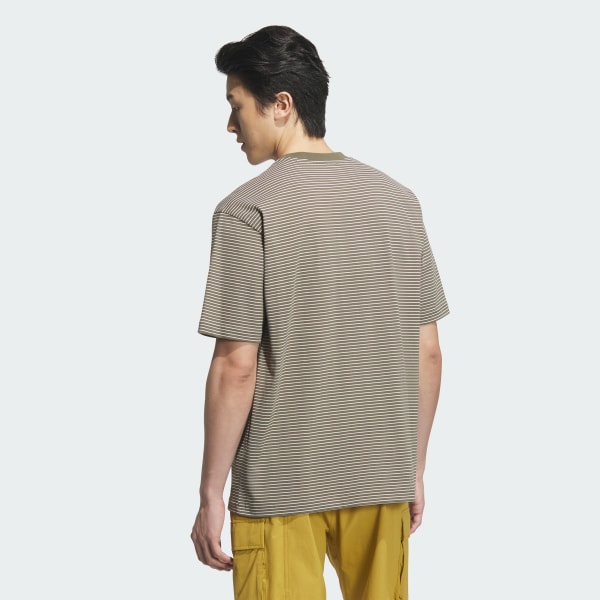 グリーン シティエスケープ ルーズフィット マイクロボーダー ヘビーウェイト 半袖Tシャツ