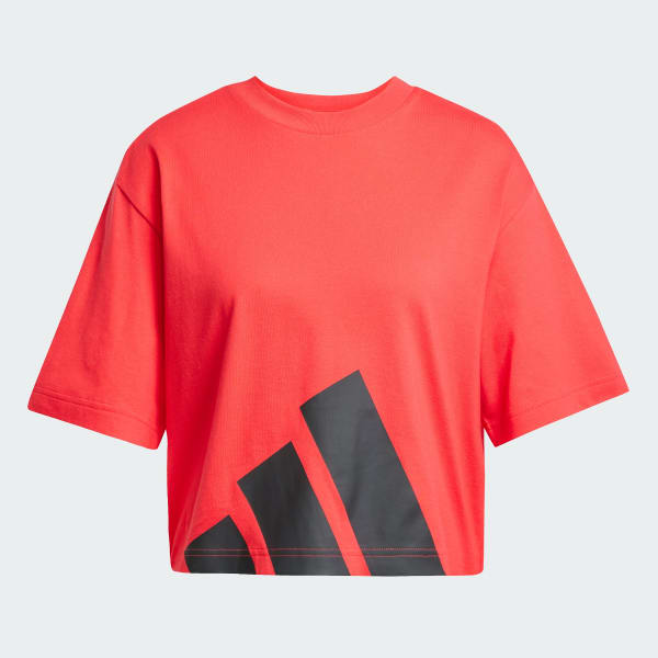 Red Essentials Big Logo Boyfriend Tee