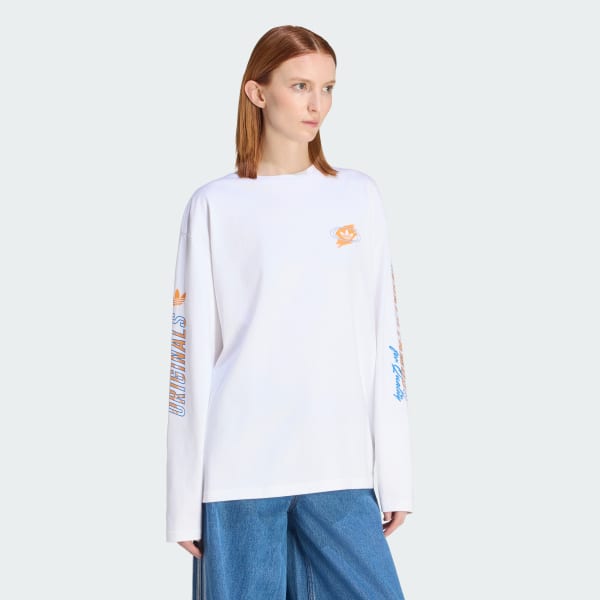 White GRAPHIC LONGSLEEVE T-Shirt