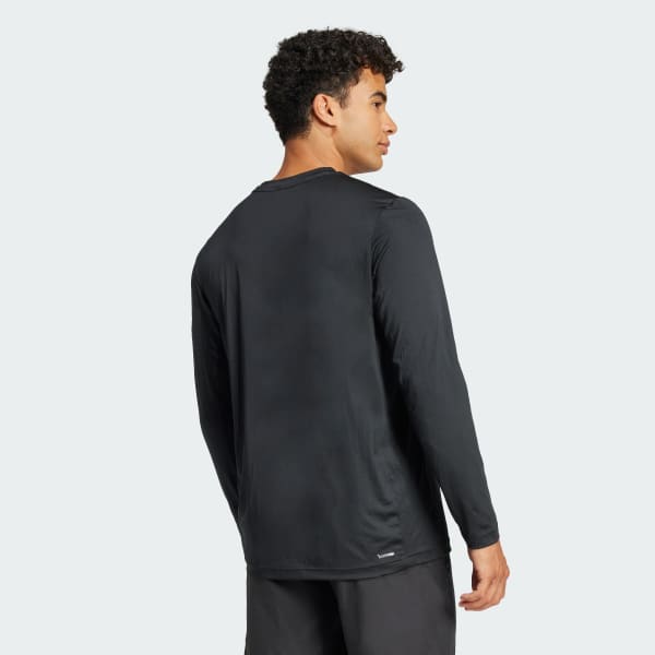 Siyah Train Essentials Uzun Kollu İçlik Tişört