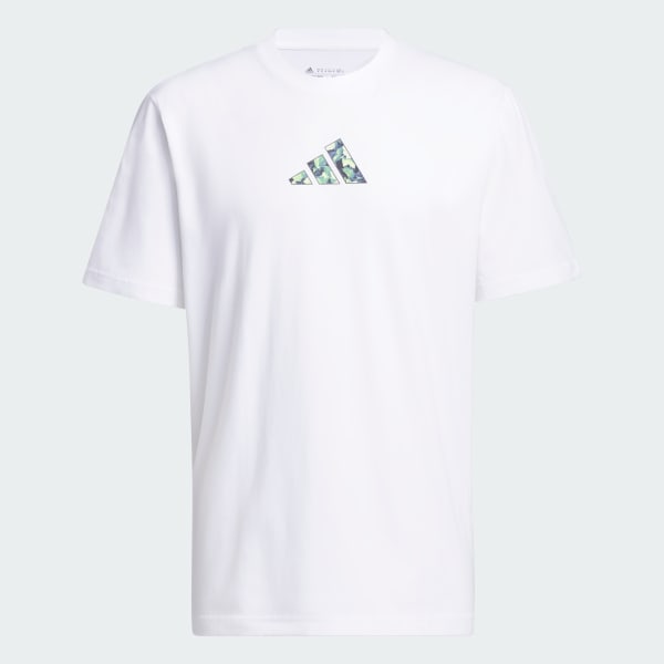 Blanco Playera Lil Stripe Photoreal Estampada