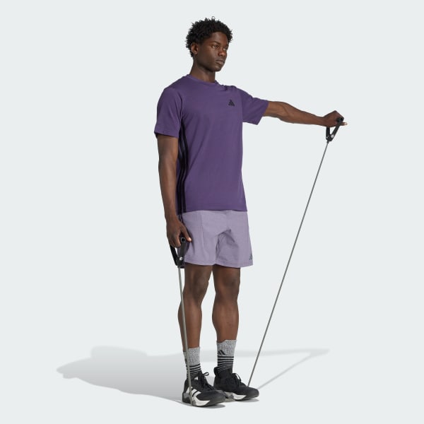 Roxo Camiseta Train Essentials Training Feelready Três Listras