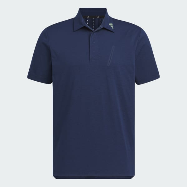 Blue 트위스트니트 반팔 포켓 폴로 셔츠