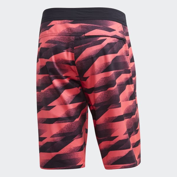 Rosado Shorts Estampados Largo hasta la rodilla