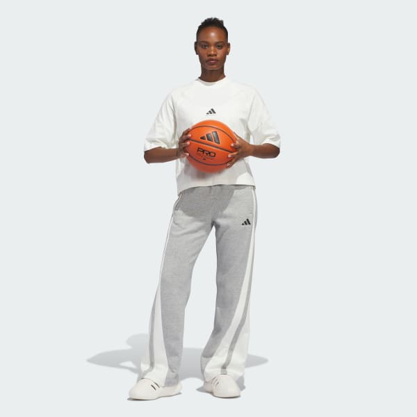 Beyaz adidas Basketball Köşeli Tişört