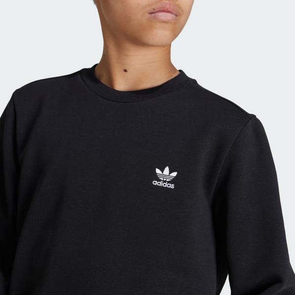 adidas Crew Sweatshirt Kids Black Free Shipping with adiClub adidas US