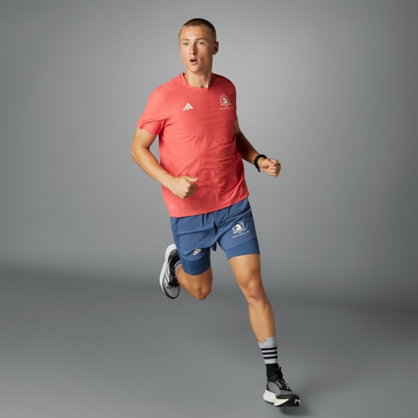 adidas Boston Marathon 2024 Running Short Tights - Blue