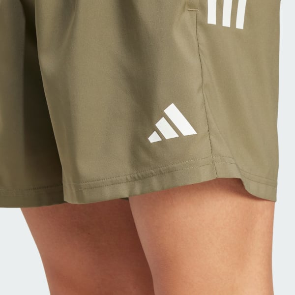 adidas Own The Run Shorts - Green | Free Shipping with