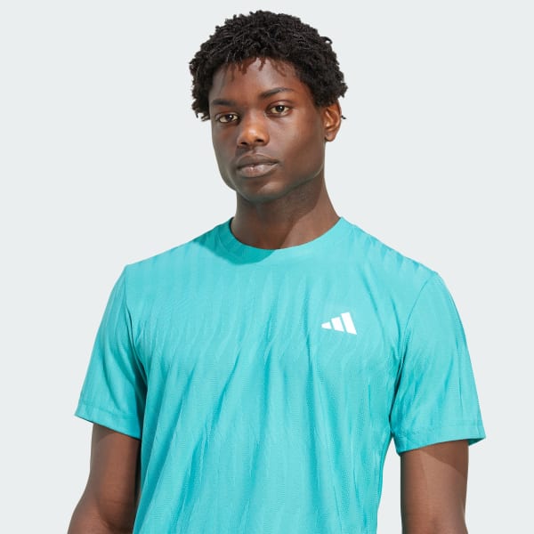 adidas Tennis Climacool+ AIRCHILL FreeLift Tee - Green | Free