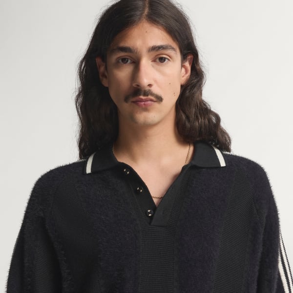 Negro Camiseta de punto Premium