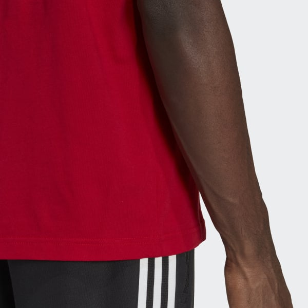Czerwony Ajax Amsterdam Essentials Trefoil Tee