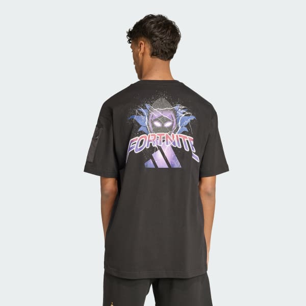Negro Polera Estampada adidas x Fortnite