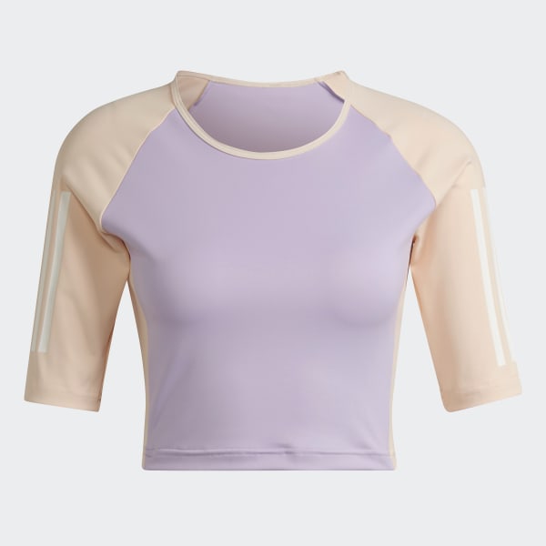 Purple Hyperglam Training Crop T-Shirt BVR37