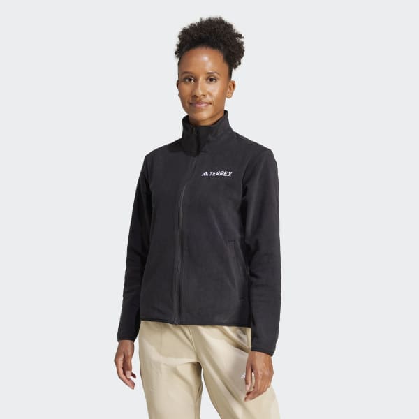 adidas Multi Essentials Full-Zip Fleece Jacket - Black