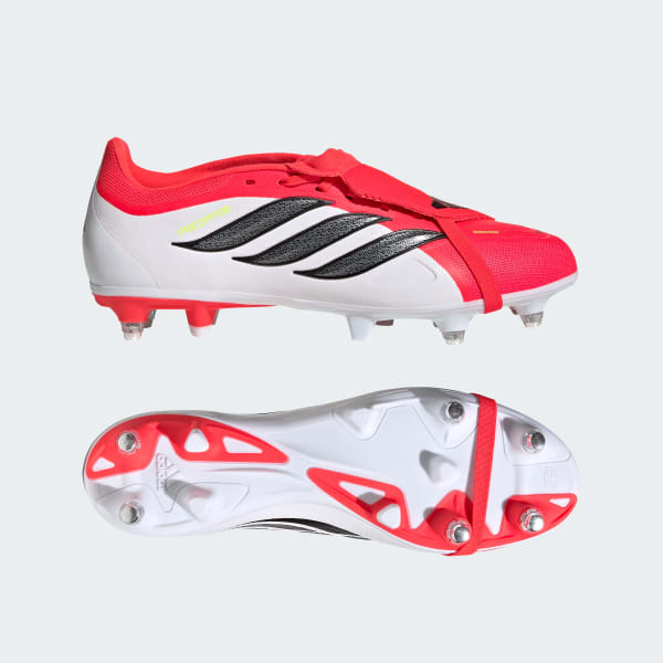 Vermelho Botas de Futebol com Língua Dobrada PREDATOR LEAGUE - Piso Mole