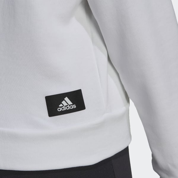 Bianco Felpa con cappuccio adidas Sportswear Future Icons EKT20