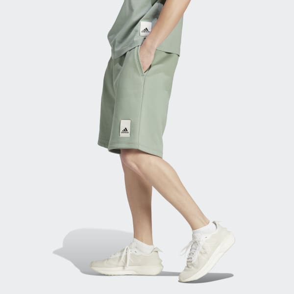 Green Lounge Fleece Shorts